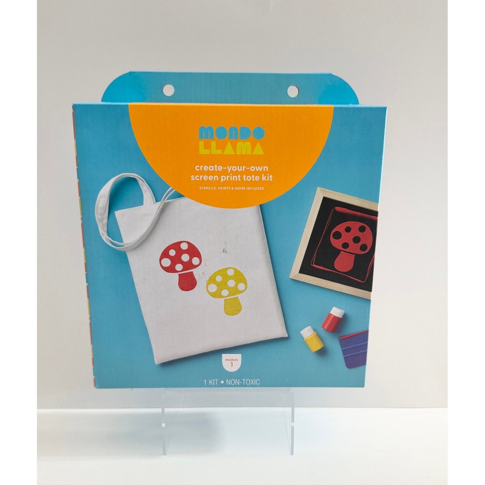 New! Mondo Llama- DIY Screen Print Tote Bag - Craft Kit, Non-Toxic